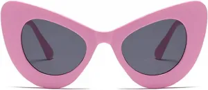 Женские солнцезащитные очки Melrose Fashion класса люкс "кошачий глаз" в винтажном стиле, милые, сексуальные, с крупной оправой, модель 3303, Pink