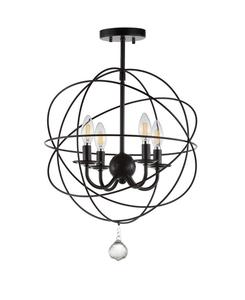 Потолочный светильник Alma Metal LED Jonathan Y, черный