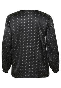 Блуза LENA Kaffe Curve, черный
