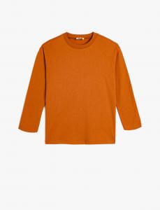 Koton Лонгслив в темно-оранжевом цвете