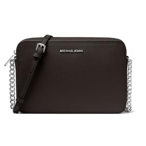 MICHAEL KORS Кожаная сумка через плечо Jet Set, большая женская черная