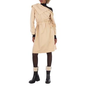 Барберри Студ-Деталь Сложенный Миди Платье Burberry, Flax