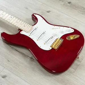 Электрогитара Fender Richie Kotzen Signature Stratocaster, гриф из клена, прозрачный красно-коричневый градиент