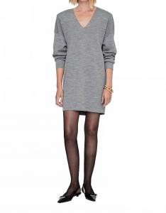 Мини-платье Essex в сером меланже Anine Bing, Grey Melange