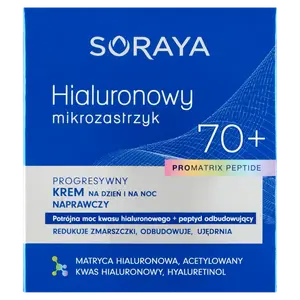 Крем для лица Progressive Repair 70+ для дня и ночи, 50 мл Soraya Hialuronowy mikrozastrzyk