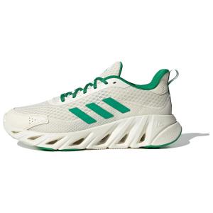 Кроссовки для дневного бега унисекс с низким верхом, белые/зеленые Adidas