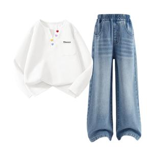 Детская повседневная спортивная одежда Disney, светло-голубой