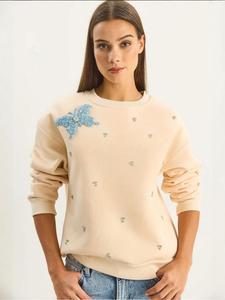 Bianco Lucci Свитшот в бежевом цвете