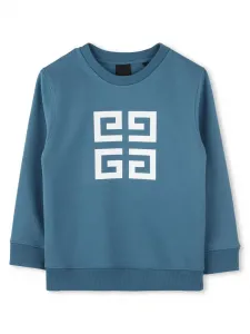 Толстовка с принтом 4G Givenchy Kids, синий