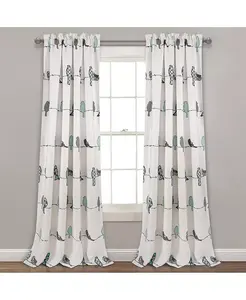 Светофильтрующие оконные шторы Rowley Birds Lush Decor, blue