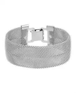 Браслет с сетчатой застежкой серебристого тона 2028, gray