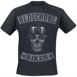 Футболка Oldschool Biker Skull Oldschool Biker Skull, черный