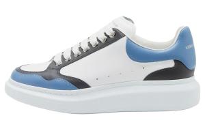 Низкие оверсайз кроссовки Alexander McQueen, синий белый