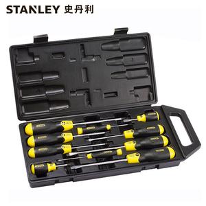 Набор крестовых отверток с плоской головкой Stanley, 10 предметов, отвертка для электрика, небольшой конус для домашнего ремонта в виде цветка сливы, сильный магнитный инструмент 65-005C-23