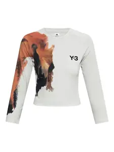 Футболка с принтом логотипа Y-3, нейтральный