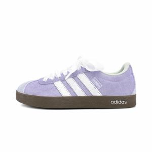 Adidas Кроссовки для скейтбординга Vl Court Classic VL Court Lifestyle с противоскользящим покрытием и износостойкими низкими бортами белого и фиолетового цветов