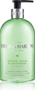 Антибактериальное мыло для рук с ветивером, кедром и лемонграссом Baylis & Harding, 500 мл