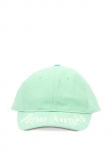Бейсболка с логотипом Palm Angels Kids, зеленый