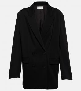 Двубортный блейзер Tristana THE ROW, черный