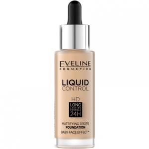 Матовый праймер для лица Liquid Control Hd 32 мл 011 натуральный, Eveline Cosmetics