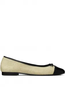 Балетки с контрастным носком Tory Burch, мультиколор