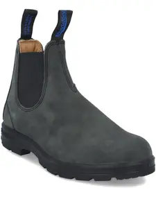 Кожаные ботинки с эластичными вставками по бокам Blundstone, серый