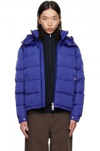 Moncler Короткая пуховая куртка Blue Maya