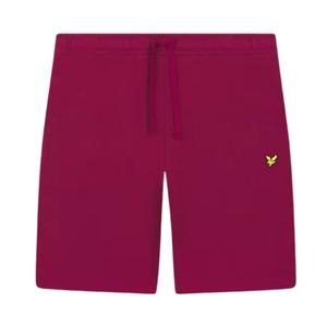 Спортивные шорты с богатым логотипом Lyle & Scott, бургундия