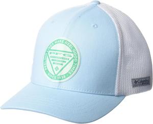 Columbia Unisex-Child Junior Mesh Ball Cap, Spring Blue/Peeling Lines