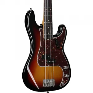 Электрический бас Fender American Vintage II 1960 Precision, грифа из розового дерева, трехцветный солнцеобразный окрас