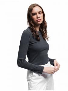 Футболка LS антрацитового цвета KOTON