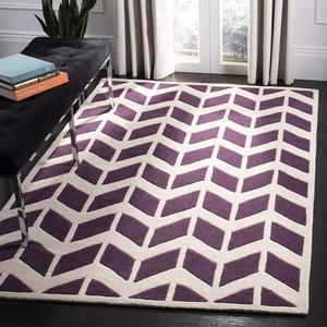 SAFAVIEH Chatham Collection ковер 153 x 244 см ручной работы Purple / Ivory CHT746F шеврон премиум шерсть