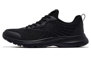 Кроссовки мужские низкие черные/золотые Qiaodan