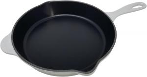 Эмалированная чугунная сковорода Le Creusetдиаметром 10-1/4 дюйма с железной ручкой, для приготовления на пару