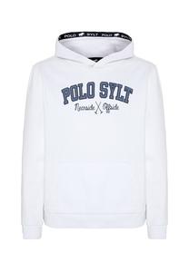 Толстовка с капюшоном MIT LABEL-TYPISCHEM SCHRIFTZUG Polo Sylt, белый