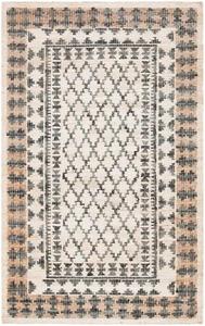Ковер SAFAVIEH, 69 x 153 см, Kilim Collection - , Ivory & Grey, деревенский геометрический узор, ручной работы плоское плетение премиум джут, идеально для гостиной, спальни, столовой (KLM755A-25)