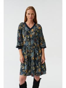 Длинное платье TATUUM, цвет dunkelblau/gelb