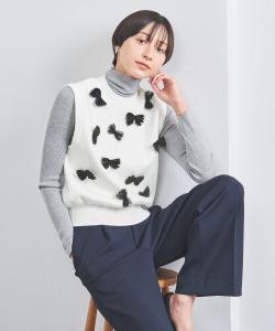 3D-жилет с круглым вырезом и лентой United Arrows, цвет Off White