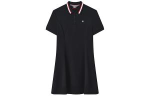 Платье с короткими рукавами женское темно-синее Fila