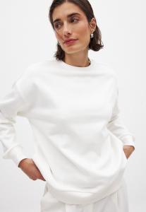 Толстовка NA-KD Sweatshirt, Offwhite/White