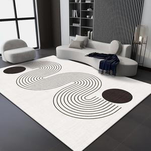 Budis Ковер 180х250 см для гостиной/спальни в японском стиле, звукоизолирующий, современный минимализм, wabi-sabi