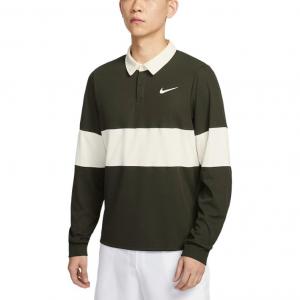 Nike Футболка мужская Dri FIT ADV Court Slam SS25 Sequoia Green/Light Ivory White/White