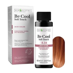 BIOELIXIRE Кислотная краска для волос Be Cool SOFT TOUCH - 8.34 Светло-медный золотистый блондин - 60 мл