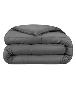 Пуховое альтернативное пуховое одеяло King/California King Bare Home, серый