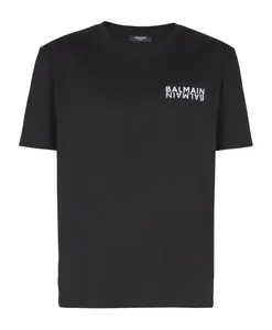 Футболка с принтом Balmain, черный