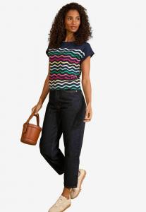 Футболка Love & Roses REGULAR FIT CREW NECK, Navy Multi Wave Stripe/Blue