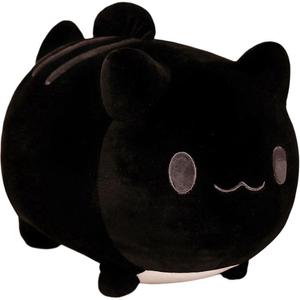 Милый плюшевый мультяшный котенок-русалка, игрушка для снятия стресса, плюшевая кукла, высота 20см/25см Mr. Toy, черный