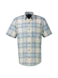 Рубашка на пуговицах классического кроя LERROS, синий