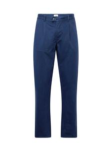 Обычные брюки в складку спереди BLEND, темно-синий