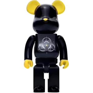 BE@RBRICK X Fragment Design INNERSECT 2018 Black Yellow Blister Packs 100% 7cm
